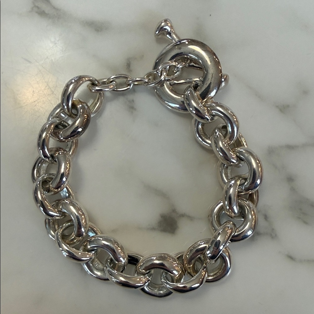 RLM studios white bronze bracelet with toggle clasp